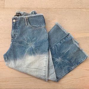 Authentic Y2K Statement Bleach Dye Denim 27” 28”